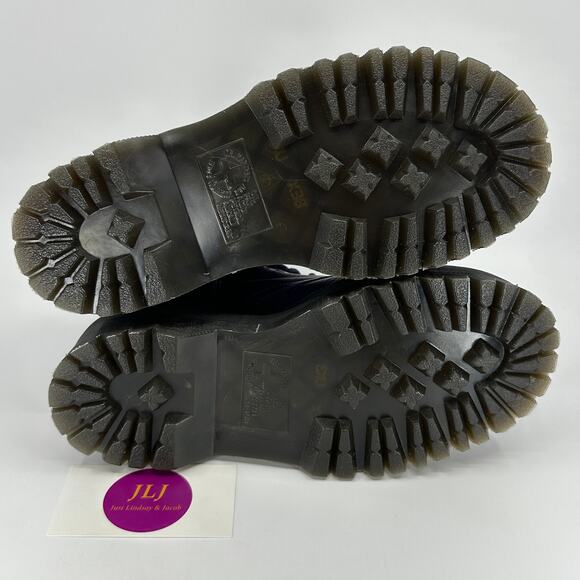 Dr. Martens Women's Jadon III Rick Purple Pisa Leather Platform Boots Size 5 - Picture 10 of 11